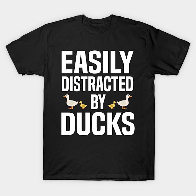 Easily Distracted by Ducks T-Shirt by MilotheCorgi